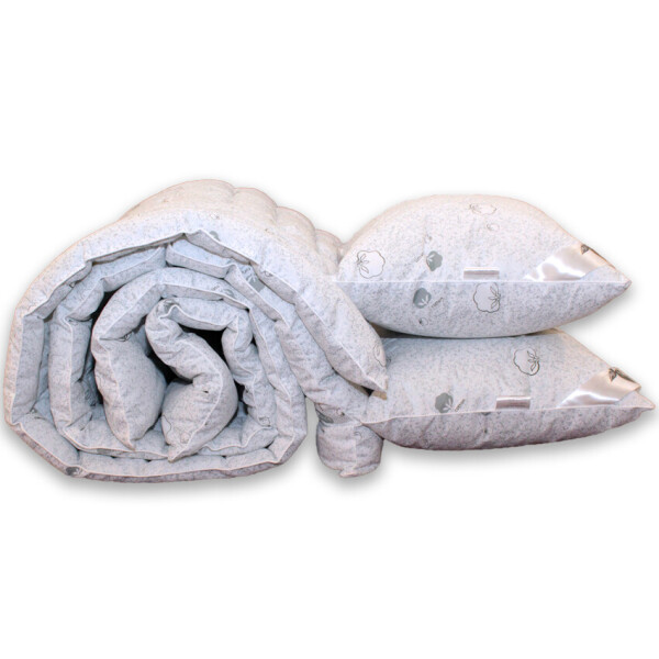 Акція на Комплект Eco-cotton ТМ ТАG Eco-пух одеяло евро + 2 подушки 50х70 від Allo UA