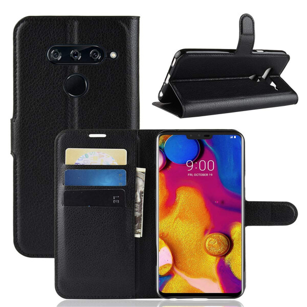

Чехол-книжка Litchie Wallet для LG V40 ThinQ Черный
