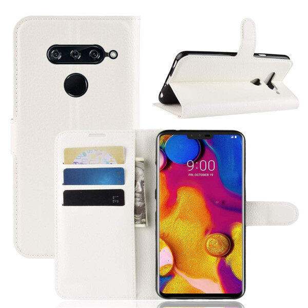 

Чехол-книжка Litchie Wallet для LG V40 ThinQ Белый
