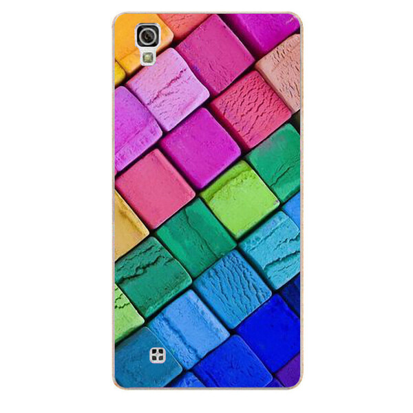 

Чехол с рисунком Printed Silicone для LG X Power K220DS Кубики