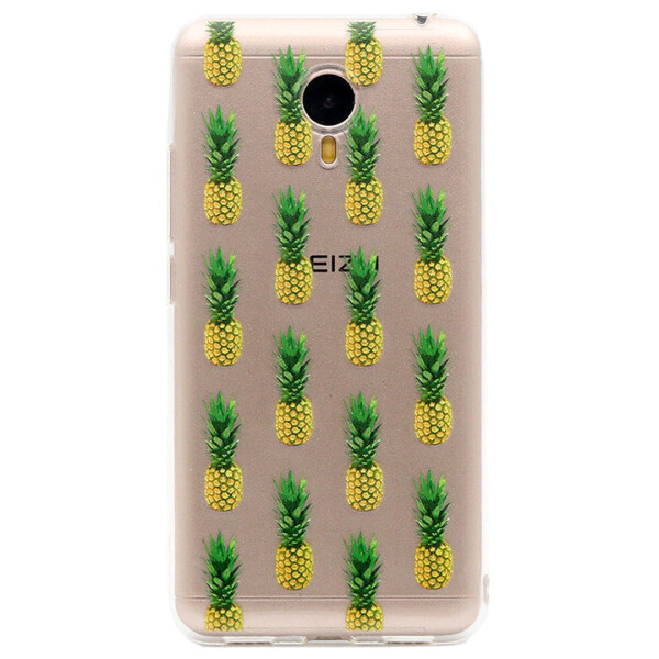 

Чехол с рисунком Printed Silicone для Meizu M3 Note Ананасы