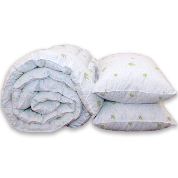

Комплект Eco-aloe vera ТМ ТАG Eco-пух одеяло 2- -сп. + 2 подушки 50х70