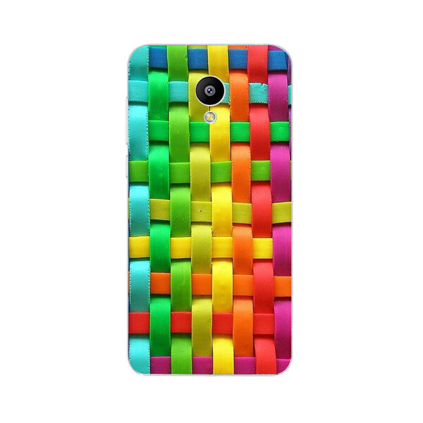 

Чехол с рисунком Printed Silicone для Meizu M5 Плетенка
