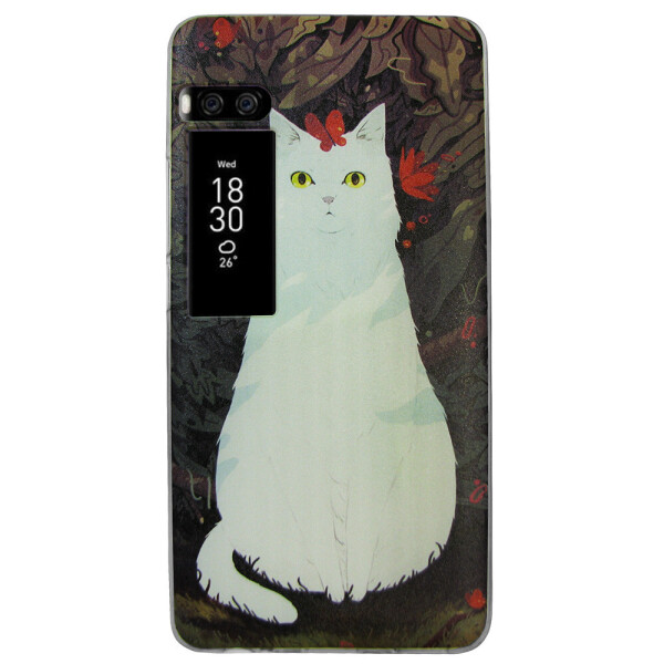 

Чехол с рисунком Printed Silicone для Meizu Pro 7 Кошка