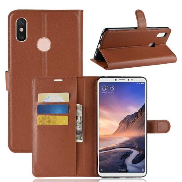 

Чехол-книжка Litchie Wallet для Xiaomi Mi Max 3 Коричневый
