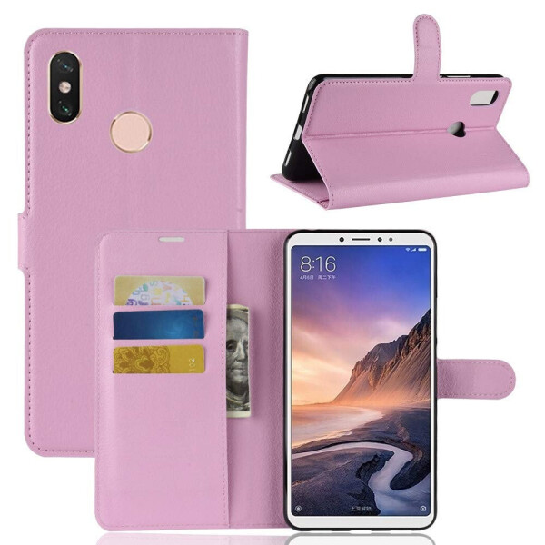 

Чехол-книжка Litchie Wallet для Xiaomi Mi Max 3 Светло-розовый