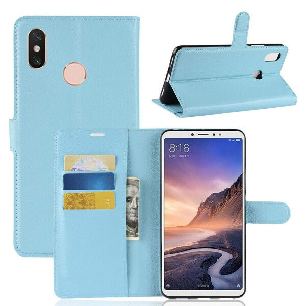 

Чехол-книжка Litchie Wallet для Xiaomi Mi Max 3 Голубой
