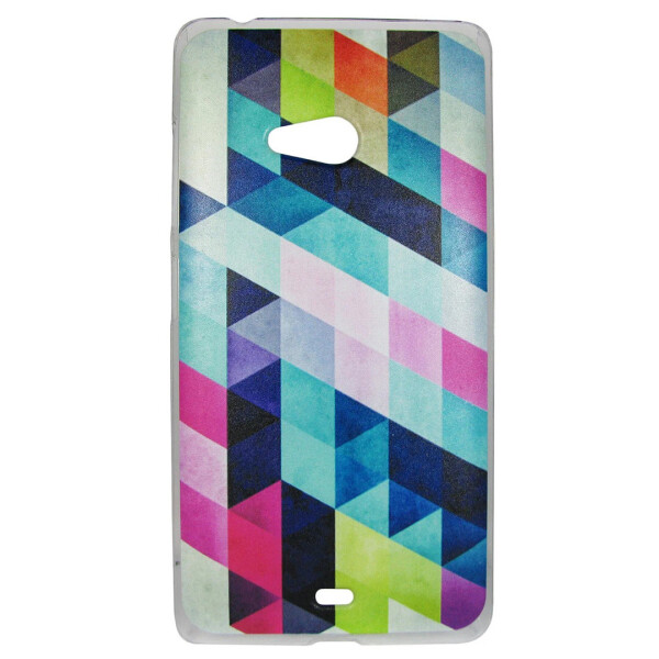 

Чехол с рисунком Printed Plastic для Microsoft Lumia 540 Кристаллы