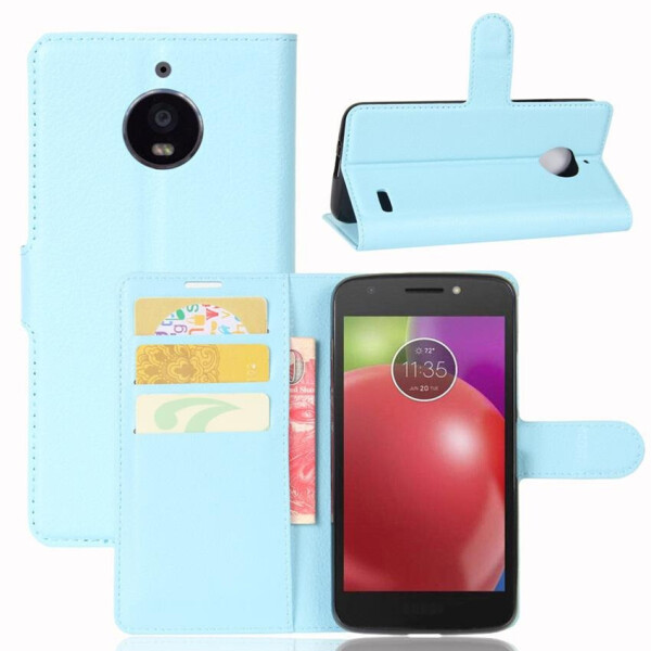

Чехол-книжка Litchie Wallet для Motorola Moto E4 XT1762 Голубой