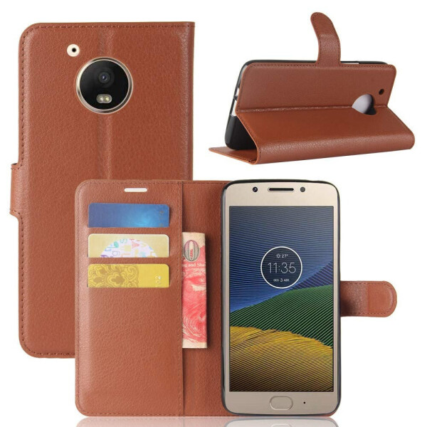 

Чехол-книжка Litchie Wallet для Motorola Moto E4 Plus XT1771 Коричневый