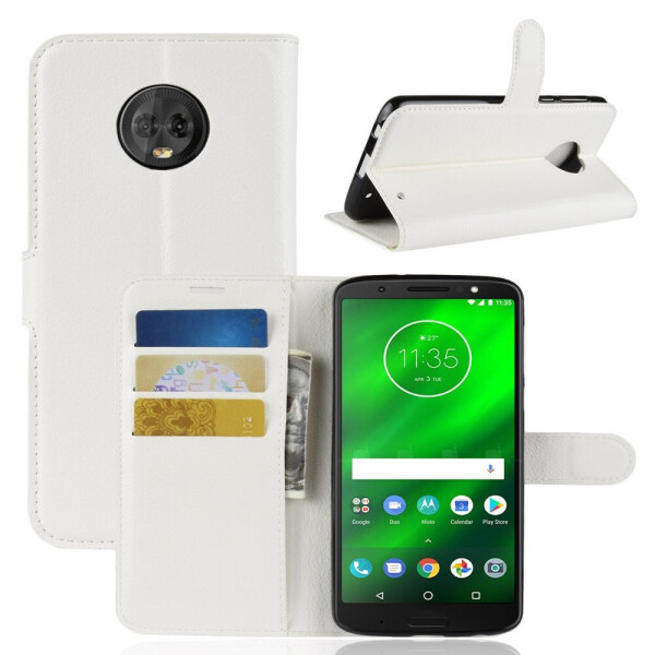 

Чехол-книжка Litchie Wallet для Motorola Moto G6 Plus XT1926 Белый