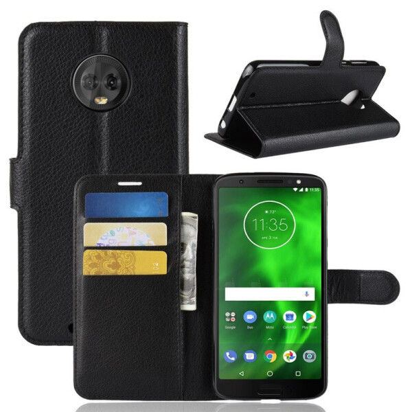 

Чехол-книжка Litchie Wallet для Motorola Moto G6 XT1925 Черный