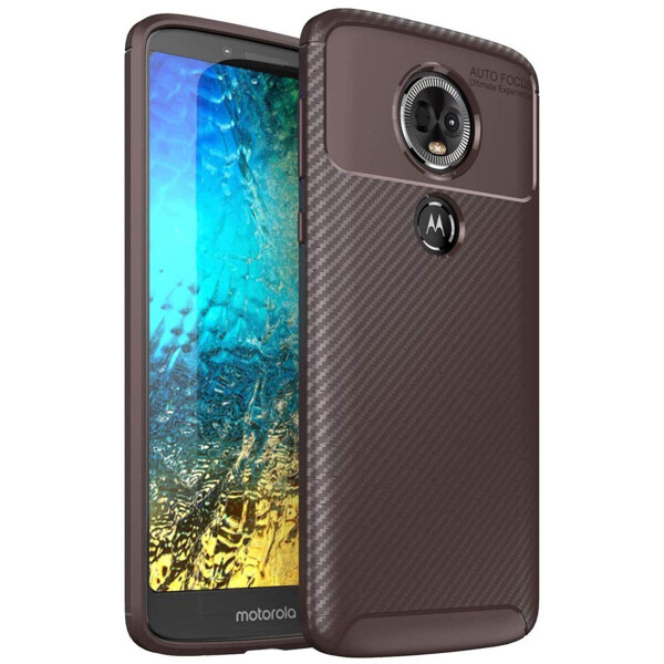 

Чехол Carbon Case Motorola E5 Plus Коричневый