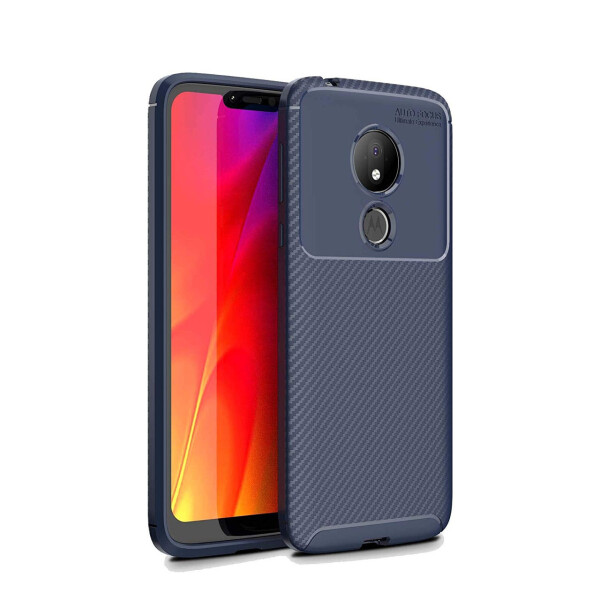 

Чехол Carbon Case Motorola G7 Power Синий