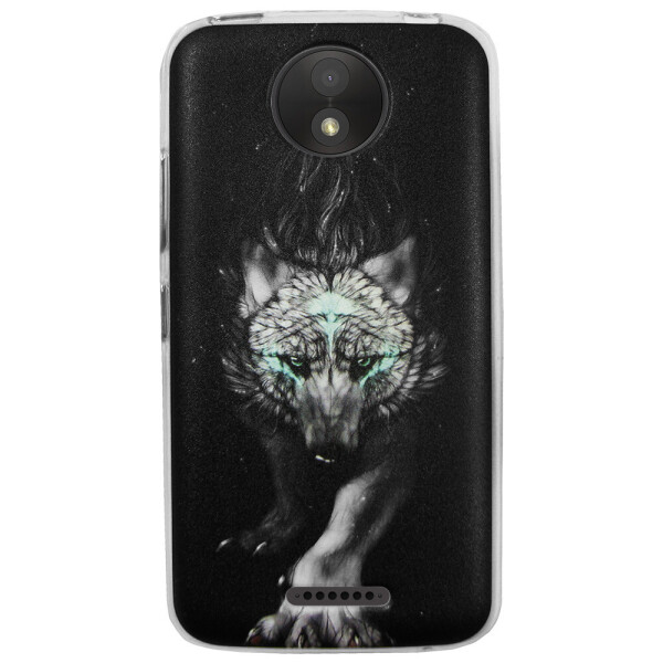 

Чехол с рисунком Printed Silicone для Motorola Moto C XT1750 Волк