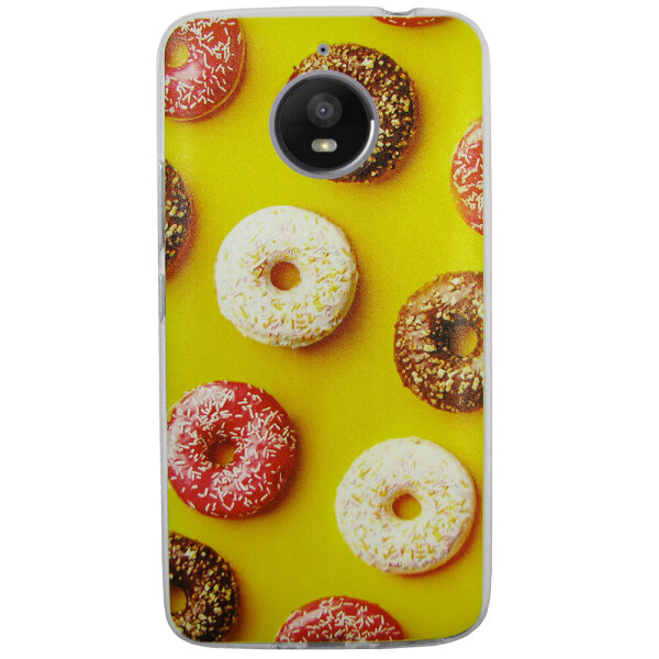 

Чехол с рисунком Printed Silicone для Motorola Moto E4 Plus XT1771 Пончики