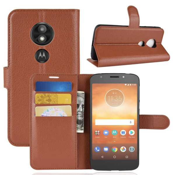 

Чехол-книжка Litchie Wallet для Motorola Moto E5 Play XT1921 Коричневый