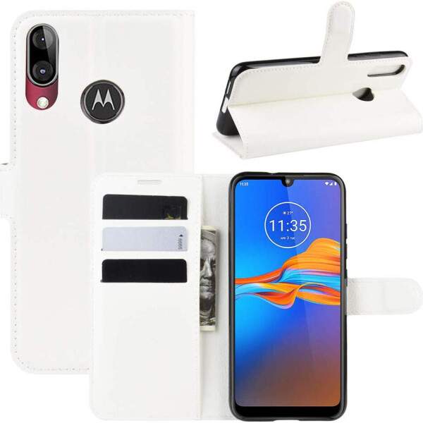 

Чехол-книжка Litchie Wallet для Motorola Moto E6 Plus White