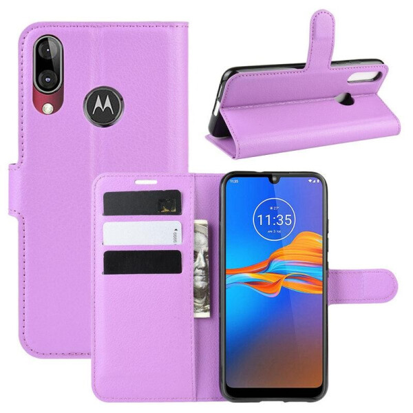 

Чехол-книжка Litchie Wallet для Motorola Moto E6 Plus Violet