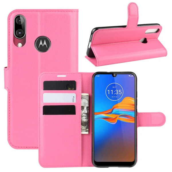 

Чехол-книжка Litchie Wallet для Motorola Moto E6 Plus Rose