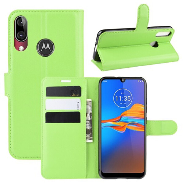 

Чехол-книжка Litchie Wallet для Motorola Moto E6 Plus Green