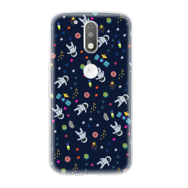 

Чехол с рисунком Printed Silicone для Motorola Moto G4 / G4 Plus Космос