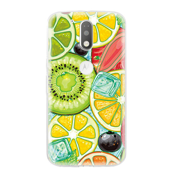 

Чехол с рисунком Printed Silicone для Motorola Moto G4 / G4 Plus Фрукты
