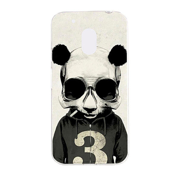 

Чехол с рисунком Printed Silicone для Motorola Moto G4 Play XT1602 Панда