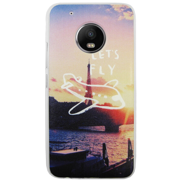 

Чехол с рисунком Printed Silicone для Motorola Moto G5 Plus XT1685 Париж