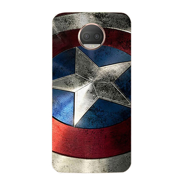 

Чехол с рисунком Printed Silicone для Motorola Moto G5s Plus XT1805 Щит Капитана Америки