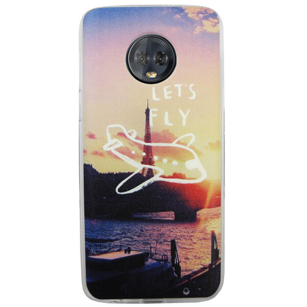 

Чехол с рисунком Printed Silicone для Motorola Moto G6 Plus XT1926 Париж