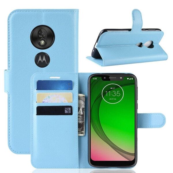 

Чехол-книжка Litchie Wallet для Motorola Moto G7 Play Blue