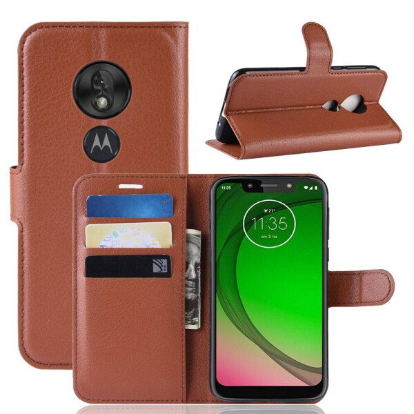 

Чехол-книжка Litchie Wallet для Motorola Moto G7 Play Brown