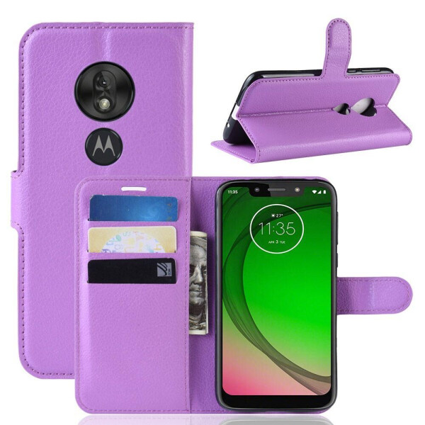 

Чехол-книжка Litchie Wallet для Motorola Moto G7 Power Violet