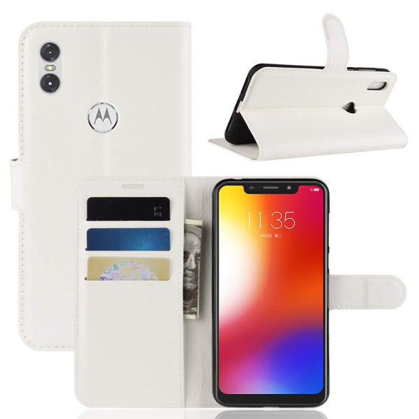 

Чехол-книжка Litchie Wallet для Motorola Moto One Power Белый