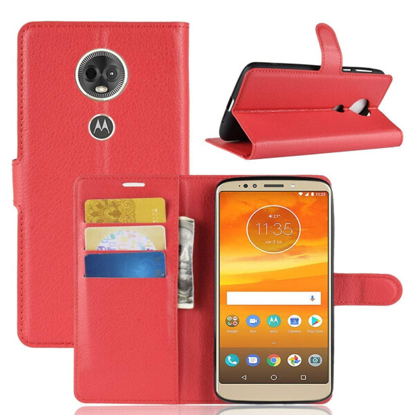 

Чехол-книжка Litchie Wallet для Motorola Moto One XT1941 Красный