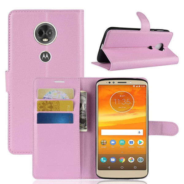 

Чехол-книжка Litchie Wallet для Motorola Moto One XT1941 Светло-розовый