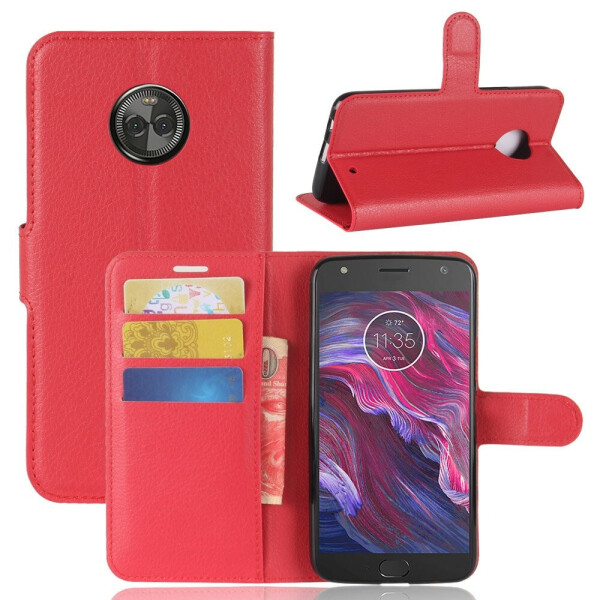 

Чехол-книжка Litchie Wallet для Motorola Moto X4 XT1900 Красный