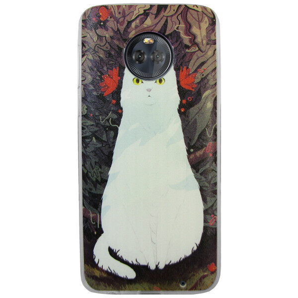 

Чехол с рисунком Printed Silicone для Motorola Moto X4 XT1900 Кошка