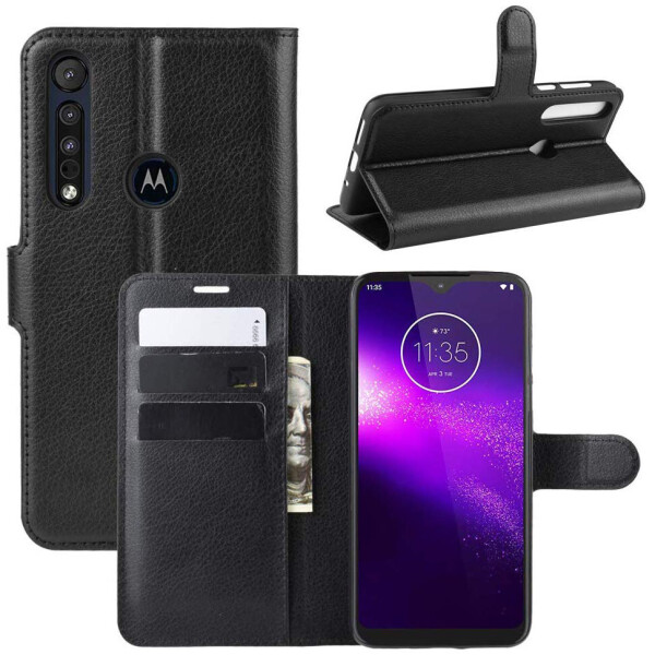 

Чехол-книжка Litchie Wallet для Motorola One Macro / Moto G8 Play Black