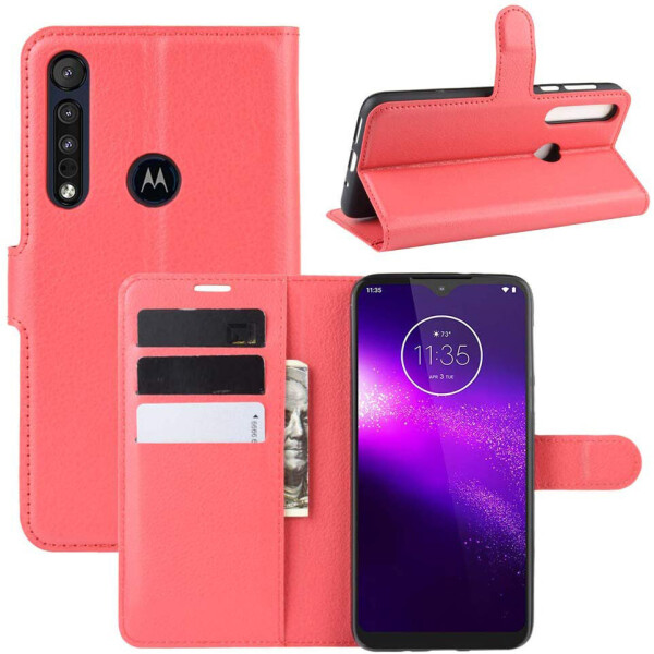 

Чехол-книжка Litchie Wallet для Motorola One Macro / Moto G8 Play Red