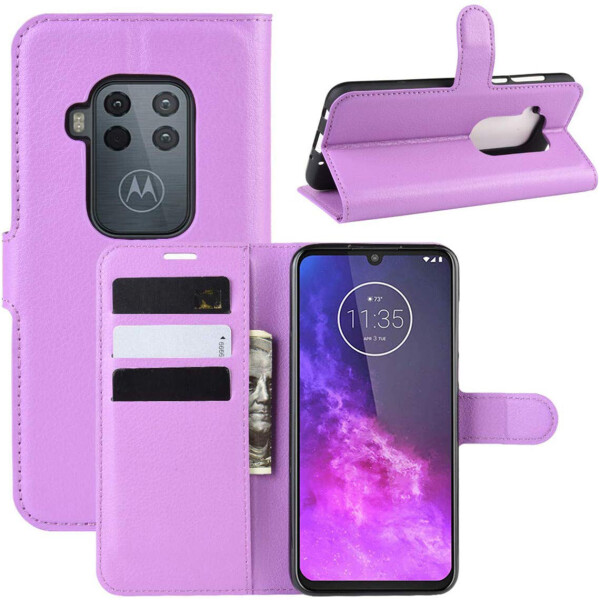 

Чехол-книжка Litchie Wallet для Motorola One Zoom Violet
