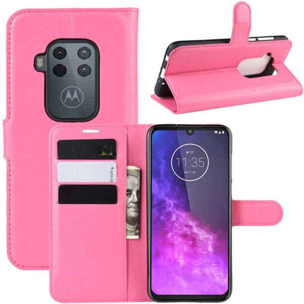 

Чехол-книжка Litchie Wallet для Motorola One Zoom Rose