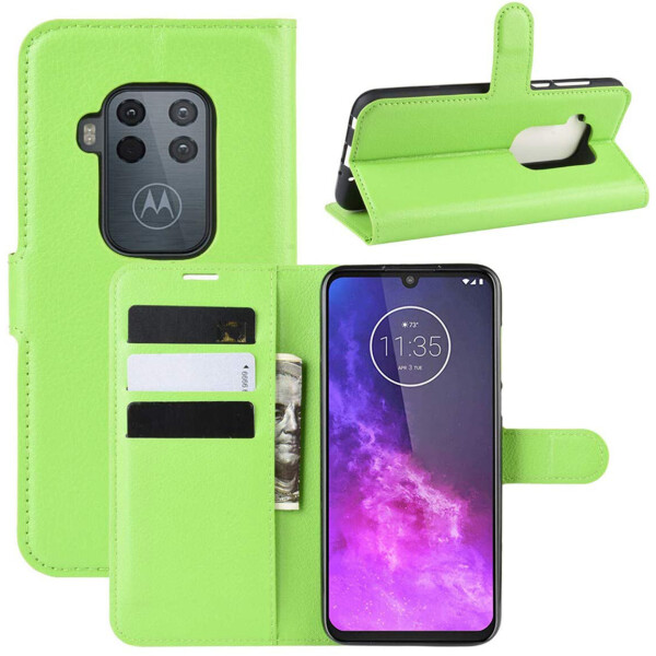 

Чехол-книжка Litchie Wallet для Motorola One Zoom Green