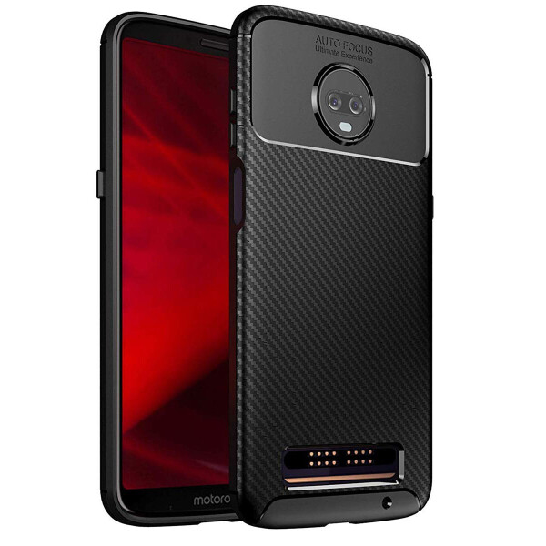 

Чехол Carbon Case Motorola Z3 Play Черный