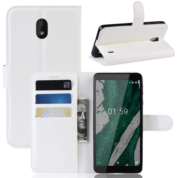 

Чехол-книжка Litchie Wallet для Nokia 1 Plus Белый