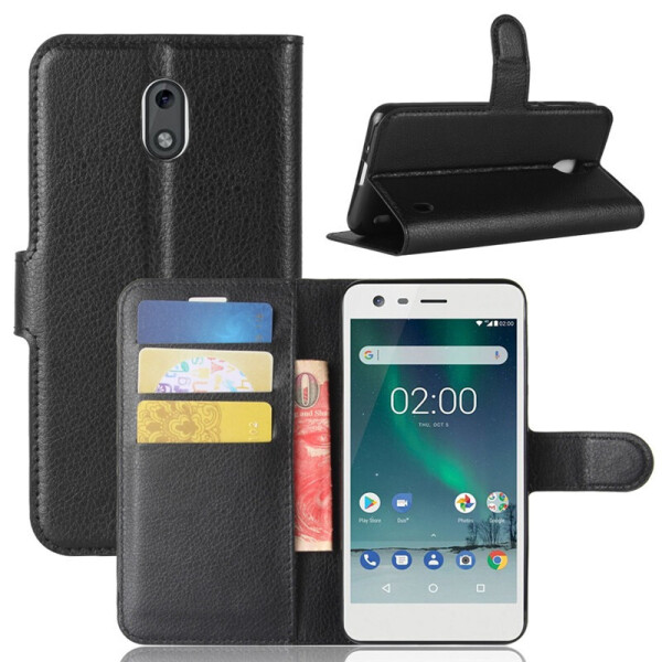 

Чехол-книжка Litchie Wallet для Nokia 2 Черный