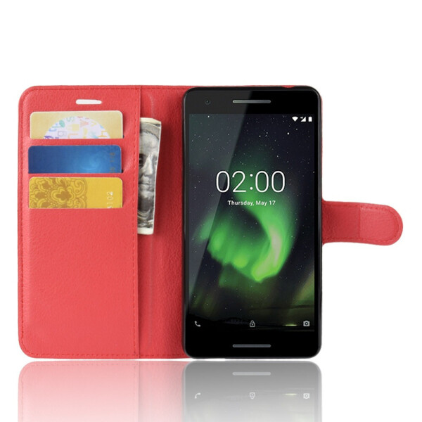 

Чехол-книжка Litchie Wallet для Nokia 2.1 Красный