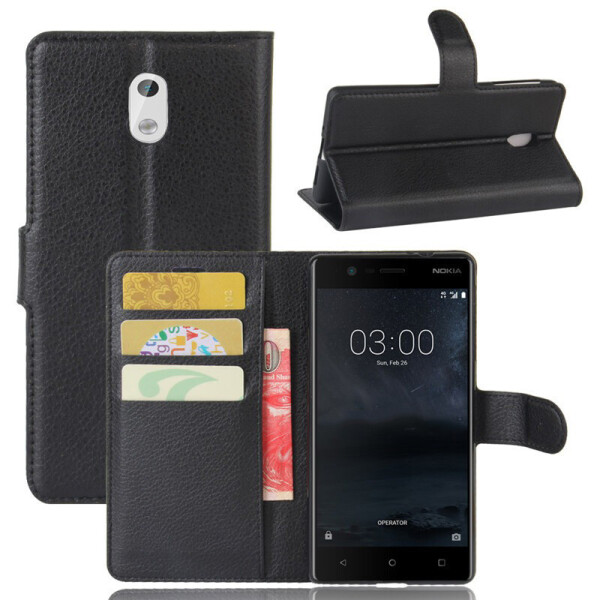 

Чехол-книжка Litchie Wallet для Nokia 3 Черный