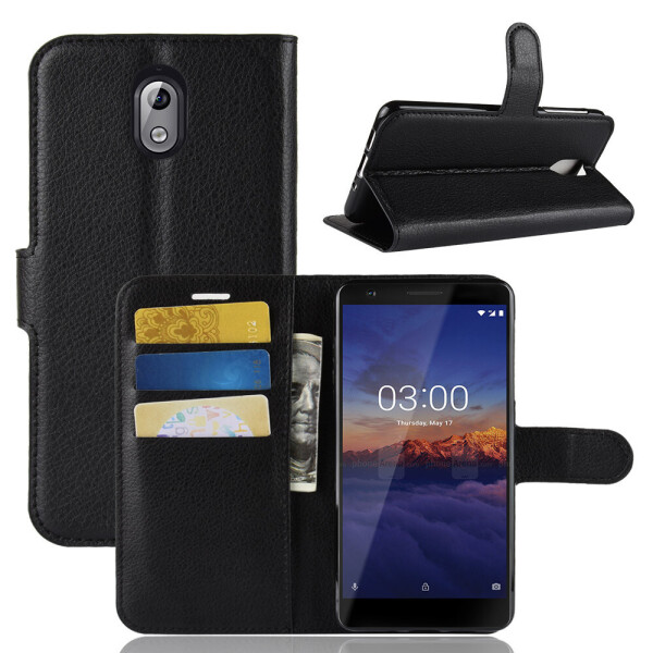 

Чехол-книжка Litchie Wallet для Nokia 3.1 Черный